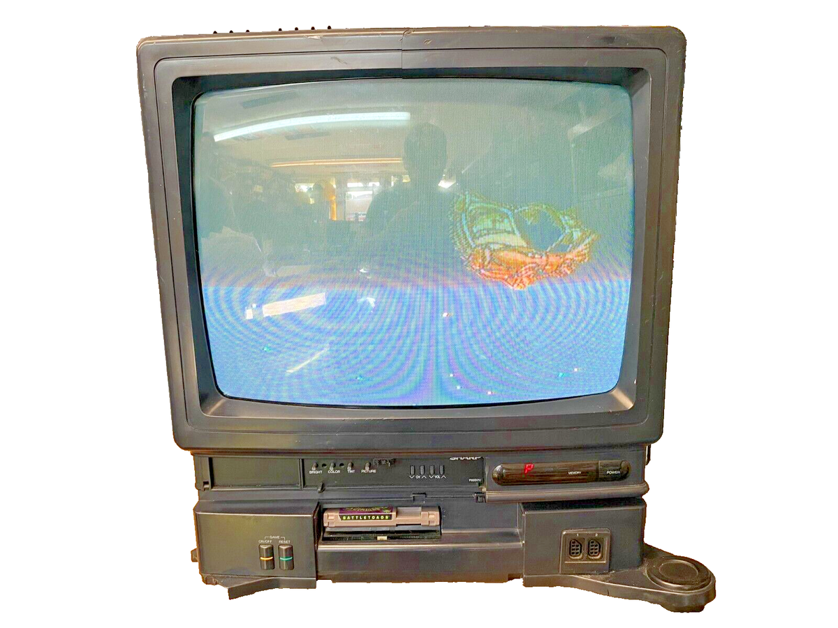 Crt Tv Sharp Nintendo Tv Game Sharp Tv Nintendo The Sharp NES TV 