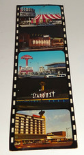 VINTAGE EXTRA LONG POSTCARD LAS VEGAS NEVADA CASINOS DESERT INN STARDUST SAHARA