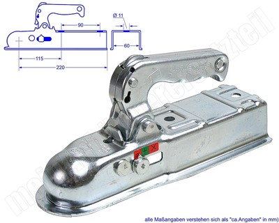 Winterhoff Zugkugelkupplung 60mm WW8-G ehem. ALBE Berndes EM 80 V F 05260