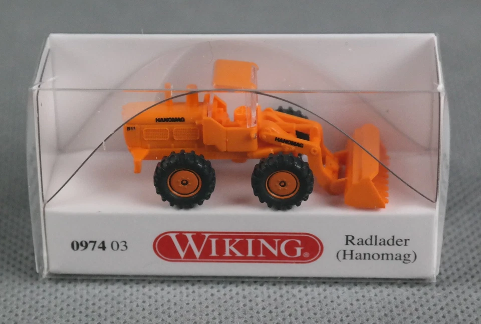 WIKING 097403/0974 03 (Spur N,1:160) Radlader (Hanomag) - orange - NEUWARE! - Bild 2 von 4