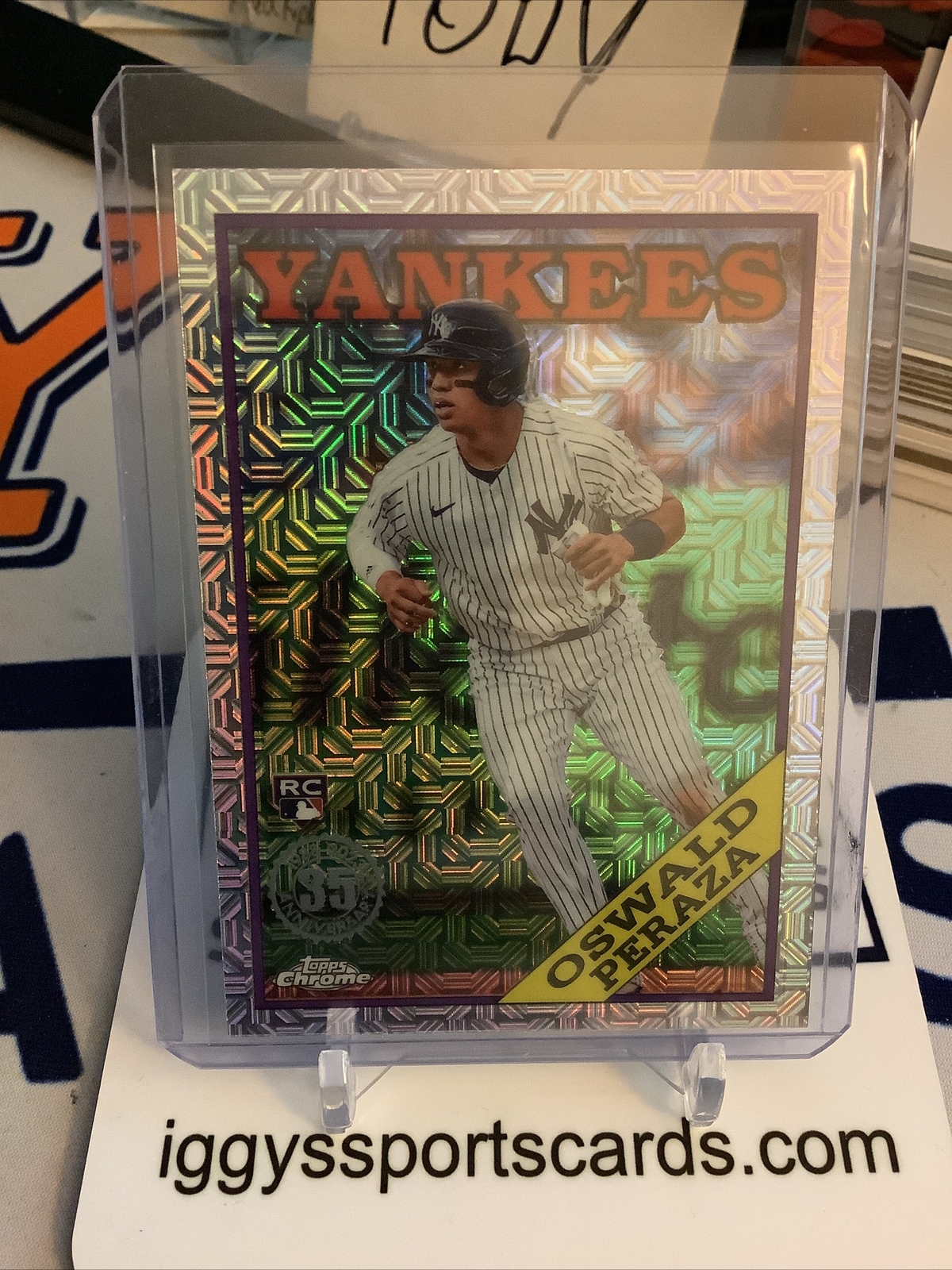 Oswald Peraza RC MOJO SILVER PACK 2023 Topps Series 2 Baseball New York Yankees