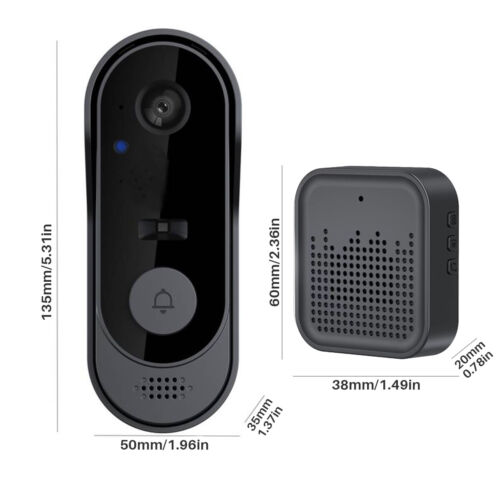 Wireless Security Smart WiFi Doorbell Intercom Video Camera Door Ring Bell Chime - Picture 2 of 16