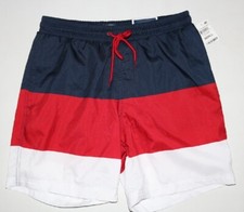 CLUB ROOM Quick Dry Performance 7" Swim Trunks sz S Small / Blue Shorts Swimwear