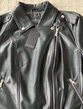 Nwt Eloquii Women's Plus Faux Leather Moto Jacket - Size 18 / 20