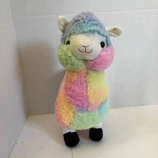 Peek-A-Boo Toys Llama Alpaca Rainbow Pastel 11.5" Plush Stuffed Animal Toy