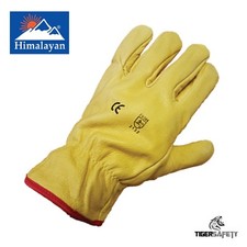 x10 Pairs Himalayan H310 Fleece Lined Leather Winter Thermal Cold Work Gloves