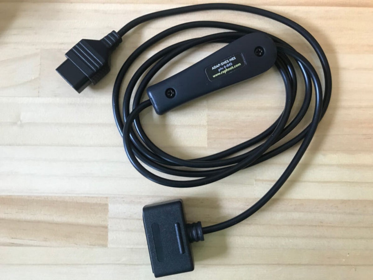 SNES controller to NES adapter raphnet Super Nintendo to Nintendo