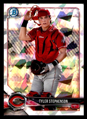 2018 Bowman Chrome Prospects Tyler Stephenson Atomic Refractor #BCP133 - Reds