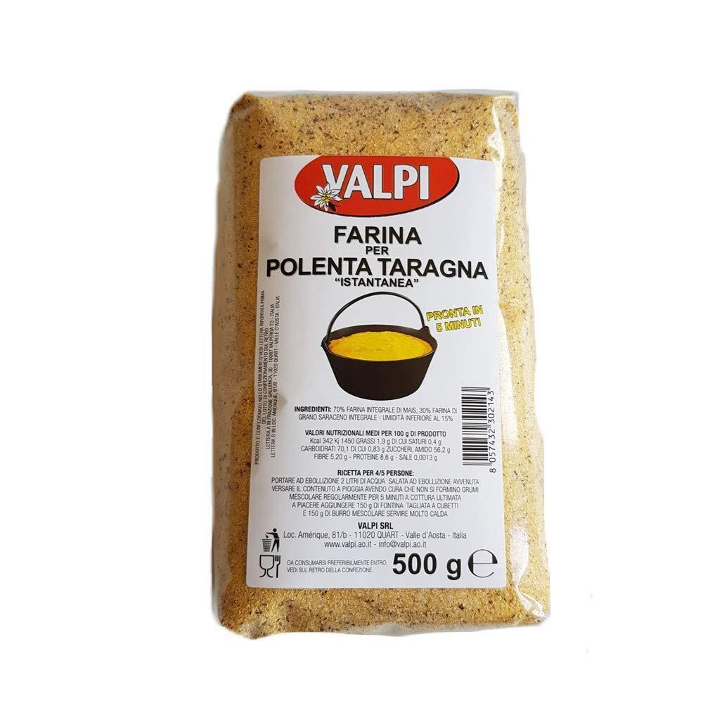 Farina precotta polenta taragna 2 confez da 500 gr Valle d'Aosta