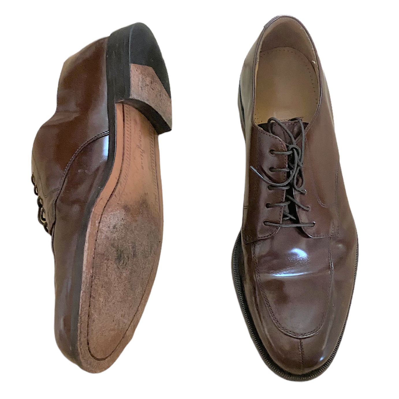 SAOLA Scarpe Oxford Cole Haan da uomo taglia 11 D in pelle marrone stringate