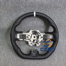 Full Leather Perforated Steering Wheel Fits Ford Mustang Gt 18-23 Wheated Usa