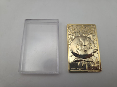 golden jumbo pokemon card Jumbo 5x7 Buff Pikachu Gold Pokemon Metal Card
