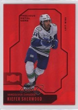 2024-25 Skybox Metal Universe PMG Red 58/100 Kiefer Sherwood #61 0nr3