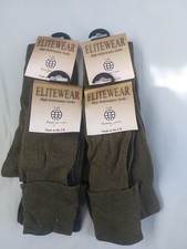 4 Pairs Elitewear Thin Gun Socks Size 7-11 NWT