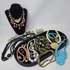 Mixed Lot Wearable Vintage Estate Costume Jewelry Crown Trifari Sterling Haskell