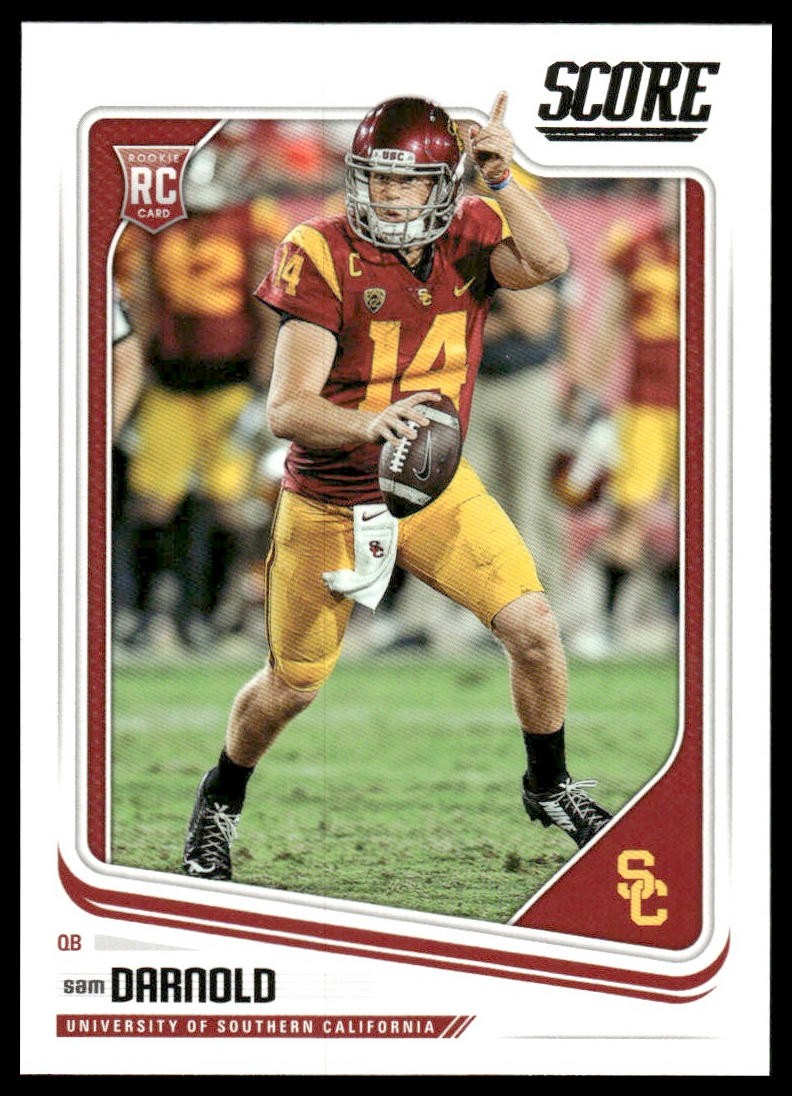 Sam Darnold Rookie 2018 Score #349 USC Trojans