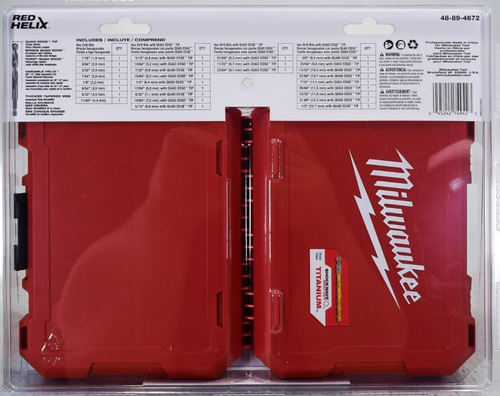Milwaukee SHOCKWAVE Impact Duty RED HELIX 29 Piece Drill Bit Set 48-89-4672 - Picture 5 of 5