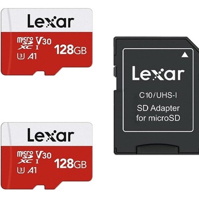 E-Series 128GB Micro SD Card 2 Pack, microSDXC UHS-I Flash Memory Card with A...