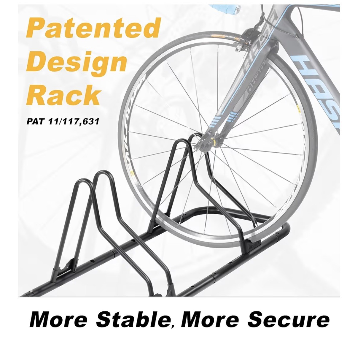 CyclingDeal 5 Bike Floor Parking Rack Stand 12-29in 700C MTB Road Storage Holder
