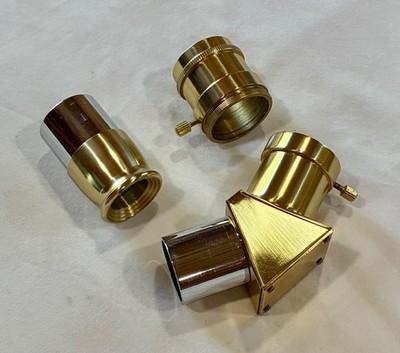 Celestron Ambassador 80AZ Brass Telescope Eyepiece & Holder & Diagonal