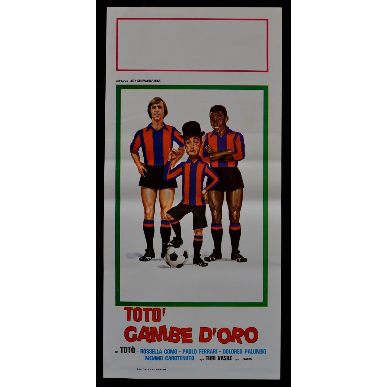 Locandina originale film Gambe d'oro (1958) - Regia di Antonio Margheriti, Turi Vasile