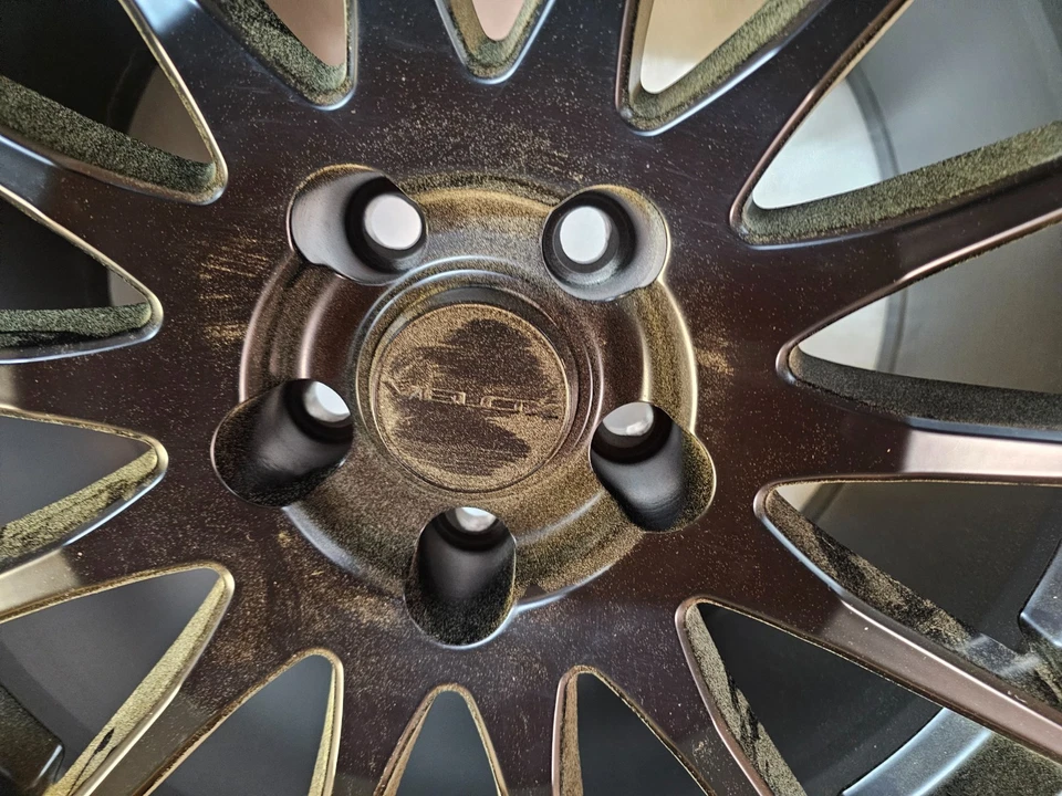 (CANTIDAD 1) Llanta de rueda Sterling SF negra mate de varios radios 18x9 5x114,3 40 mm Foto 3 de 4