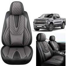 Custom For Chevrolet Silverado 1500 Gmc 2500hd 3500hd Deluxe Leather Seat Covers