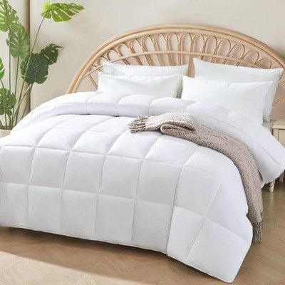 STWIENER 100% Viscose Comforter Made from Bamboo, LIGHT BLUE, Queen 88''x88''