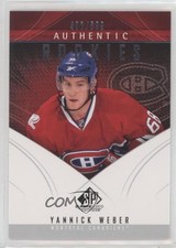 2009-10 SP Game Used Edition Authentic Rookies 402/699 Yannick Weber #101 7i6