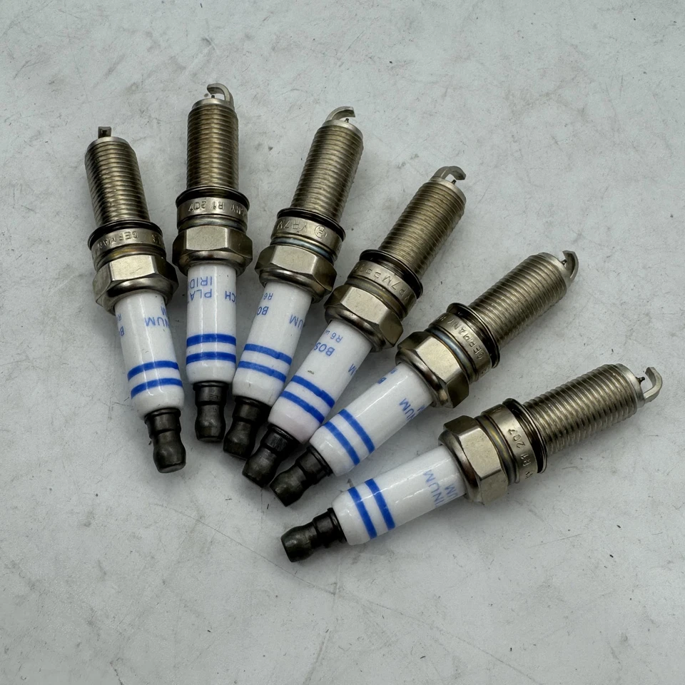 6 Spark Plugs Double Platinum Set For 2006-2011 Bosch MERCEDES-BENZ E350 V6-3.5L Foto 3 de 4