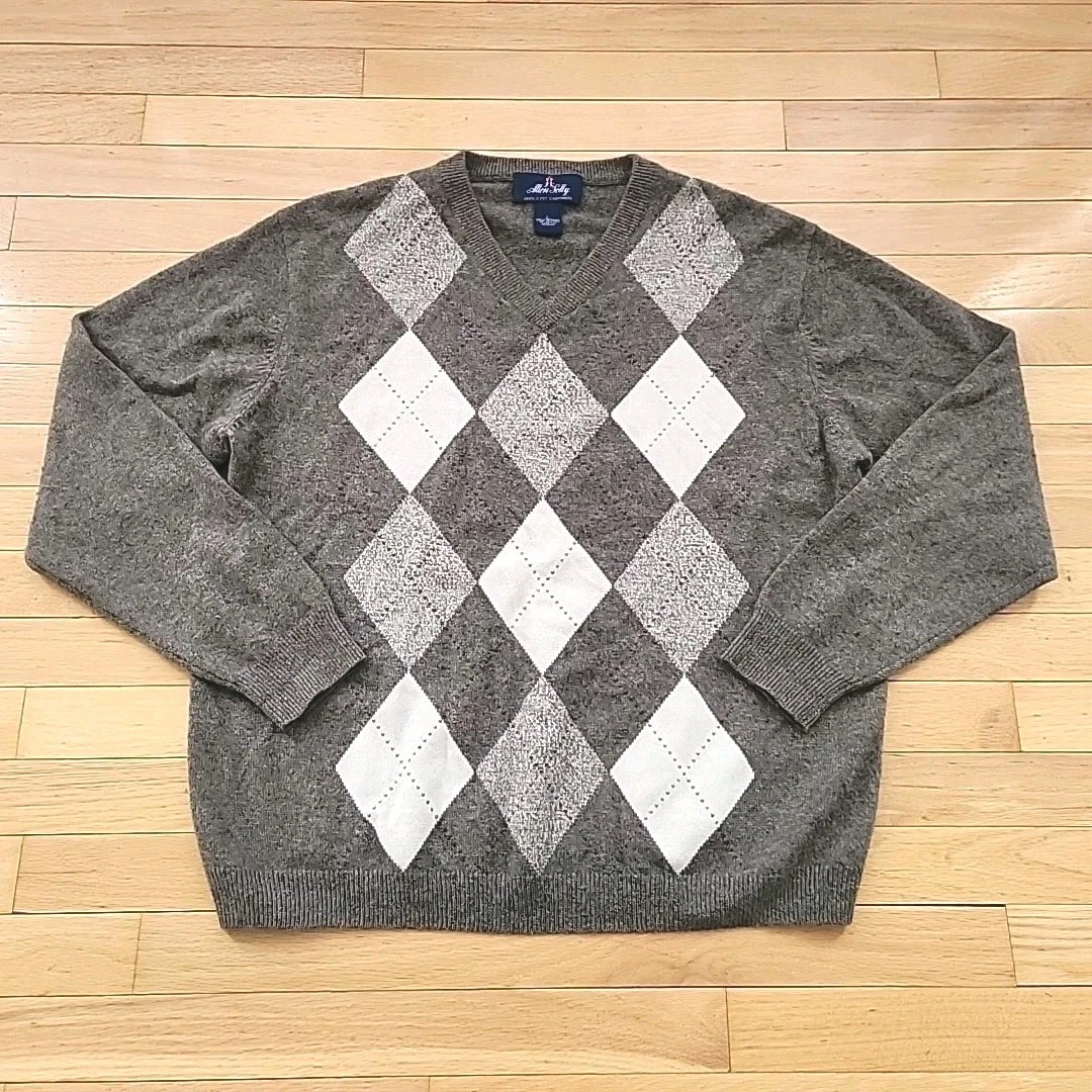 Pull col tunisien en cachemire , gris moyen Pull col tunisien en cachemire , gris moyen
