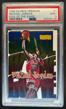 1998-99 Skybox x Premium Michael Jordan Soul of the Game #1 SG Bulls PSA 9