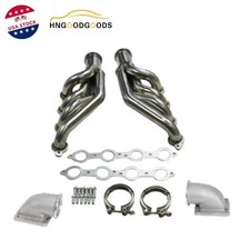 Turbo Manifold Exhaust Header For 97-14 Chevy Small Block V8 Ls1ls2ls3ls6 Lsx Turbo Manifold Exhaust Header For 97-14 Chevy Small Block V8 Ls1ls2ls3ls6 Lsx