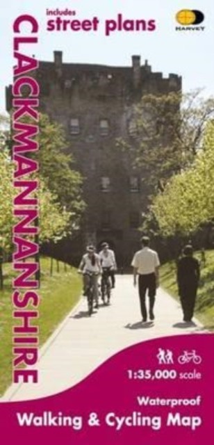 Clackmannanshire: Walking and Cycling by Harvey Map Services Ltd SHEET MAP