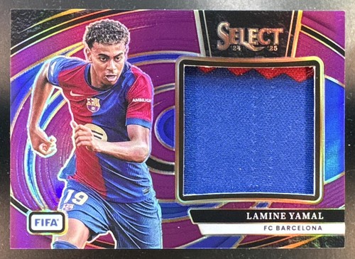 2024 Panini Select FIFA Lamine Yamal #JS-LY Jumbo Swatches Purple /49 Patch