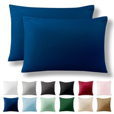 Verstärkter Kissenbezug 2er Set 100% Baumwolle 50 x 75 cm mit Reißverschluss...