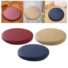 Coussin de chaise rond 36 cm en cuir PU léger pour balcon d'hôtel et