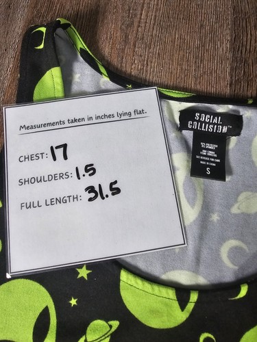 Social Collision Alien Dress With Pockets S - Picture 4 of 4