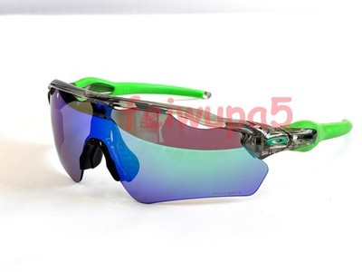 [OO9208 ] Mens Oakley Radar EV Path Transparent grey Green Polarized Sunglasses