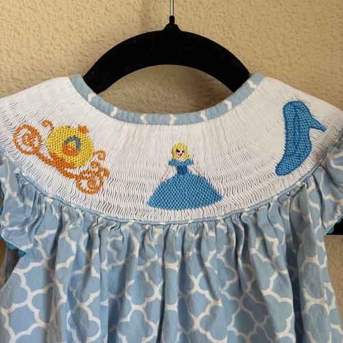 Southern Frills gesmoktes Aschenputtel Prinzessin Kleid blau Größe 4 Kleinkind Mädchen - Bild 2 von 7