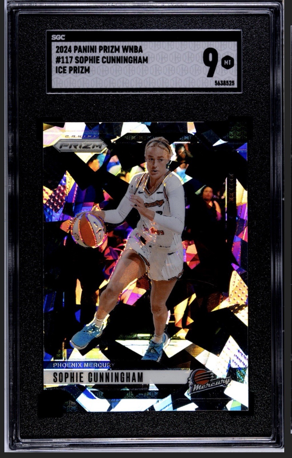 2024 Panini Prizm (Ice Prizm) Sophie Cunningham #117 SGC 9 MT ~ WNBA ⭐️