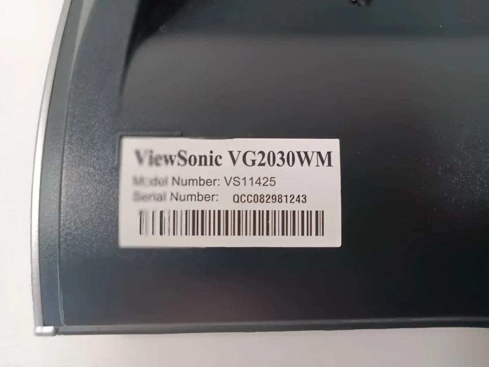 ViewSonic VG2030WM LCD Monitor Adjustable (No cords. Tested) - Image 3 of 4