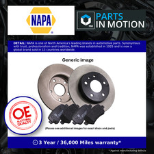 2x Solid Brake Discs and Pads fits CITROEN C5 AIRCROSS 2.0D Rear 2018 on 290mm