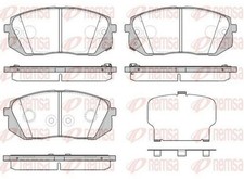 REMSA Bremsbeläge Satz Vorne Bremsklötze für HYUNDAI Kona (OS) 1302.52