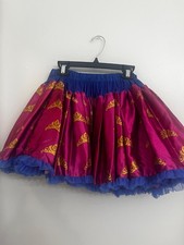 DISNEY TUTU COUTURE PRINCESS TULLE SKIRT SIZE 10/12 Blue Pink Princess Rare