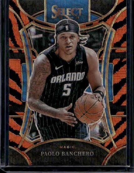 2023-24 Panini Select #370 Paolo Banchero Tiger Prizms