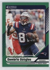 2024 Panini Donruss Green Press Proof Demario Douglas #91 0h1