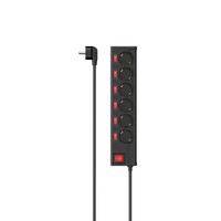 Hama 00223158 6 AC Outlet s 1.4m Wired Black 3680W Power Strip 6-Way