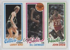 1980-81 Topps Larry Bird Bill Cartwright John Drew #23-164-34 Rookie RC HOF px8