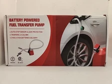 NEW Battery Powered Fuel Transfer Pump for Liquid Water Gasoline Diesel Motor...